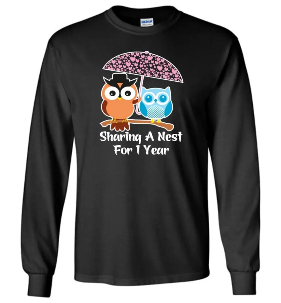 1 Year Wedding Anniversary Gifts Valentine's Day Long Sleeve T-Shirt