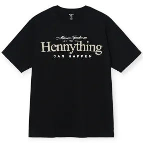 3Forty Inc Men Hennything Can Happen T-shirt (Black Cream)