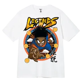 3Forty Inc Men Legends Anime T-Shirt (White)