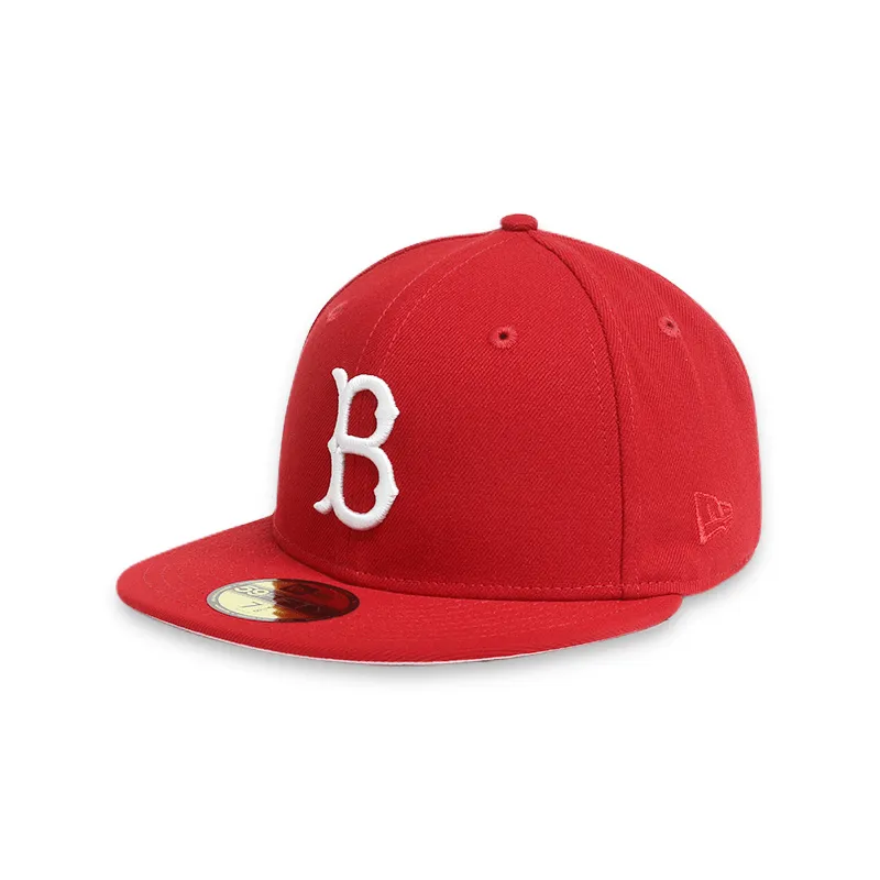 [70645214] Brooklyn Dodgers Men's Red Fitted Hats