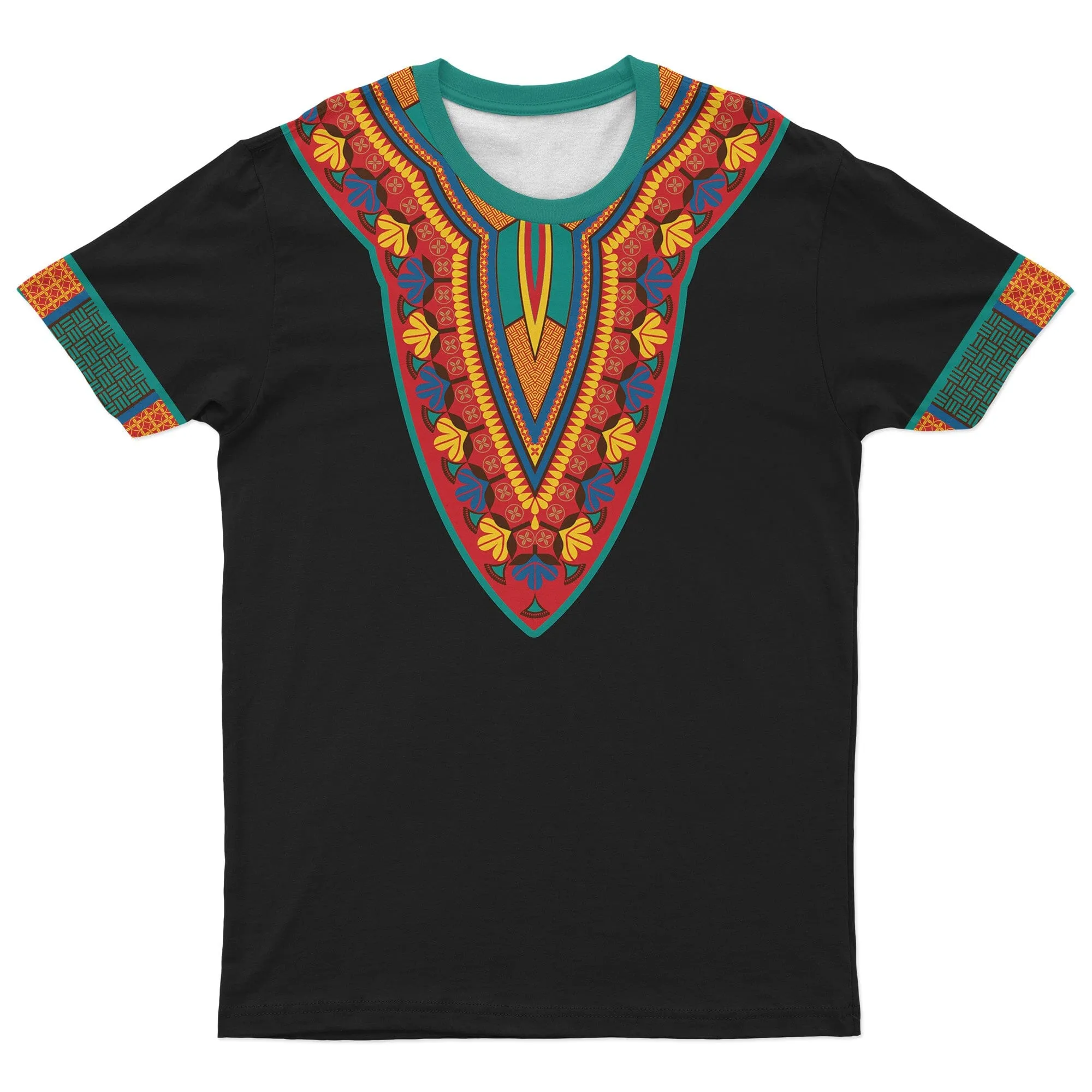 African-Inspired Patterns Printed T-shirt