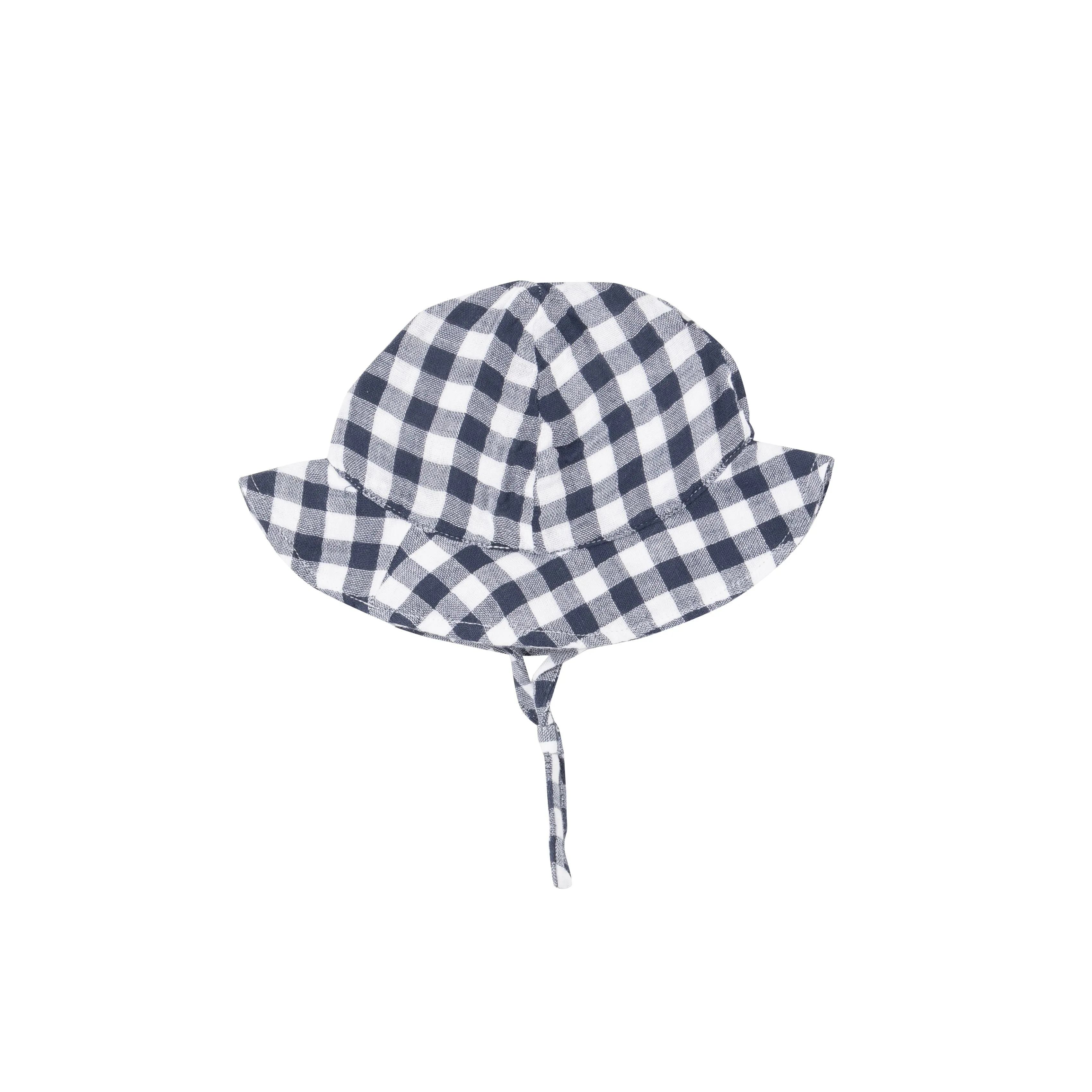 Angel Dear - Navy Gingham Sunhat