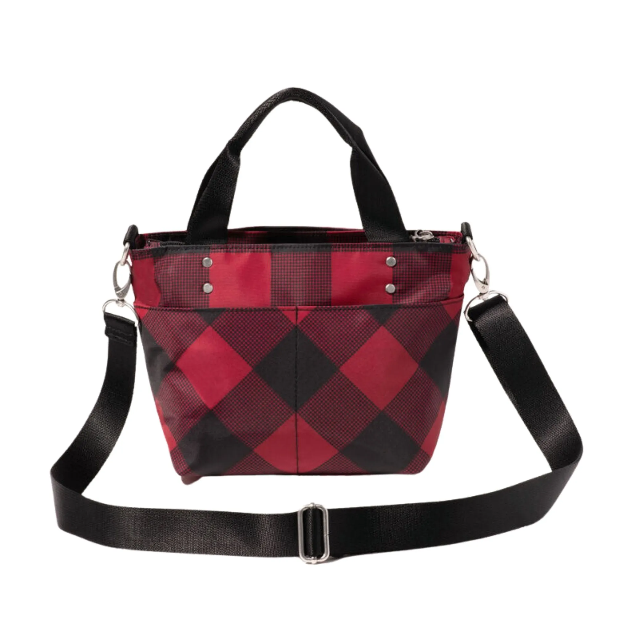 Baggallini Mini Carryall Tote - Red Buffalo Plaid