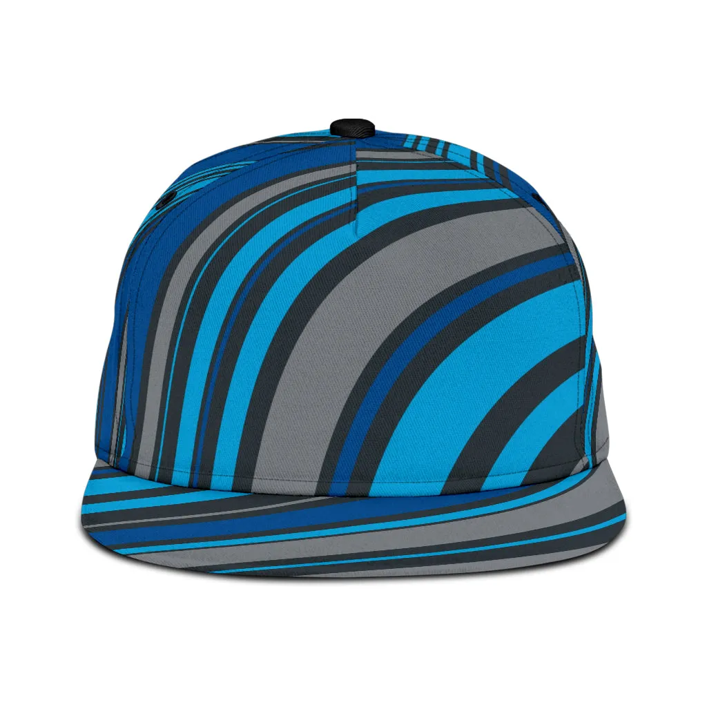 Blue Fractals Snapback Hat