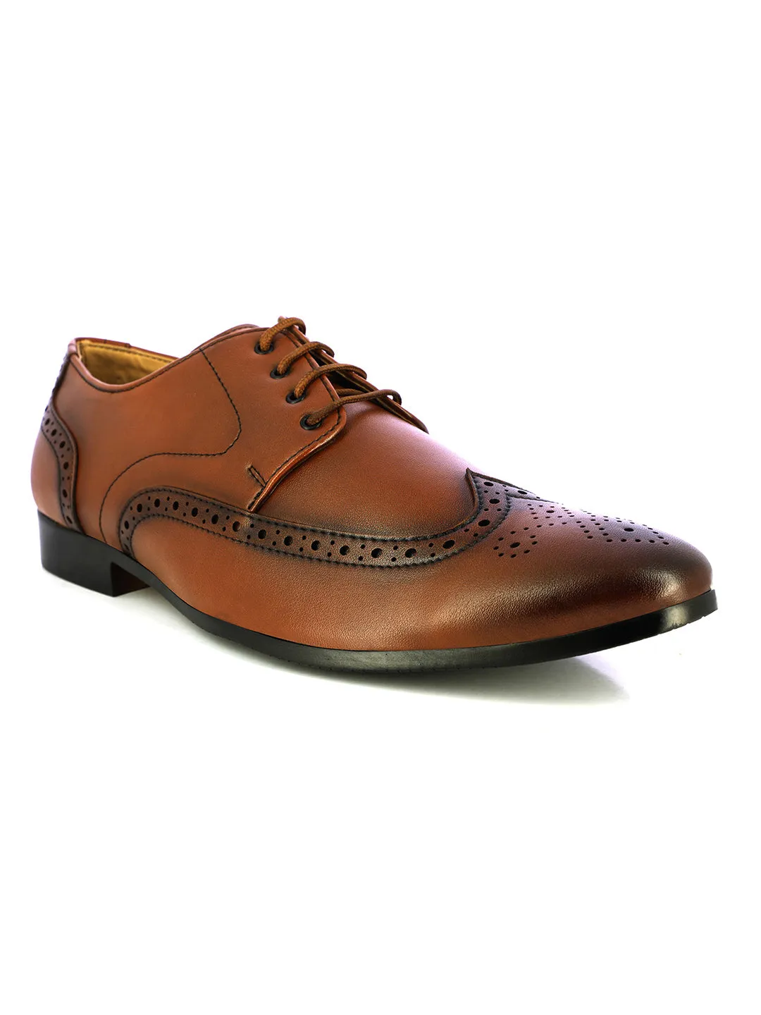 Alberto Torresi Koustom Tan Formal Shoes