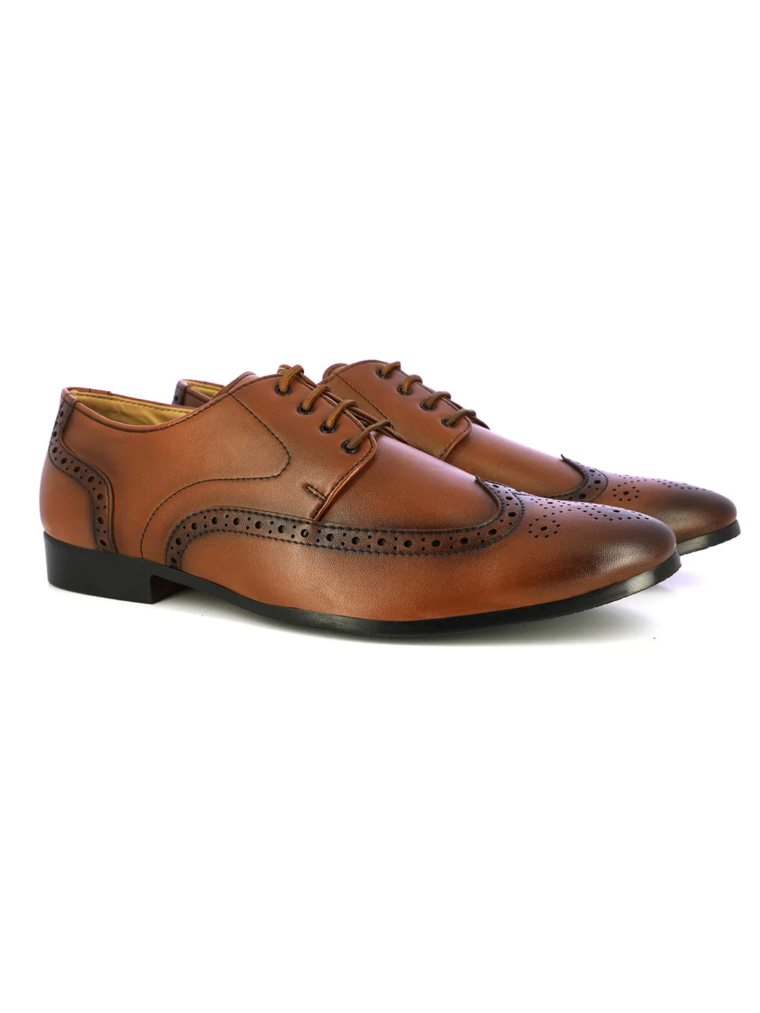 Alberto Torresi Koustom Tan Formal Shoes