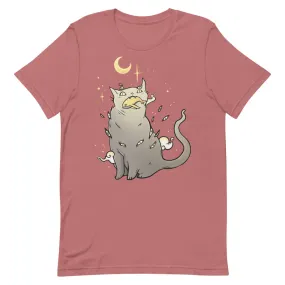 Cat And Whale, Unisex T-Shirt, Mauve