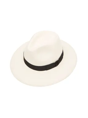 Christys' Classic Down Brim Panama with Black Band