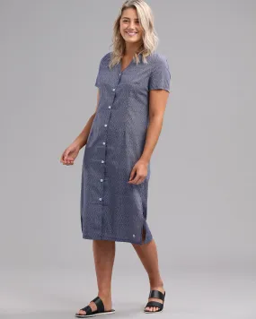 COTTON BUTTON MIDI DRESS2