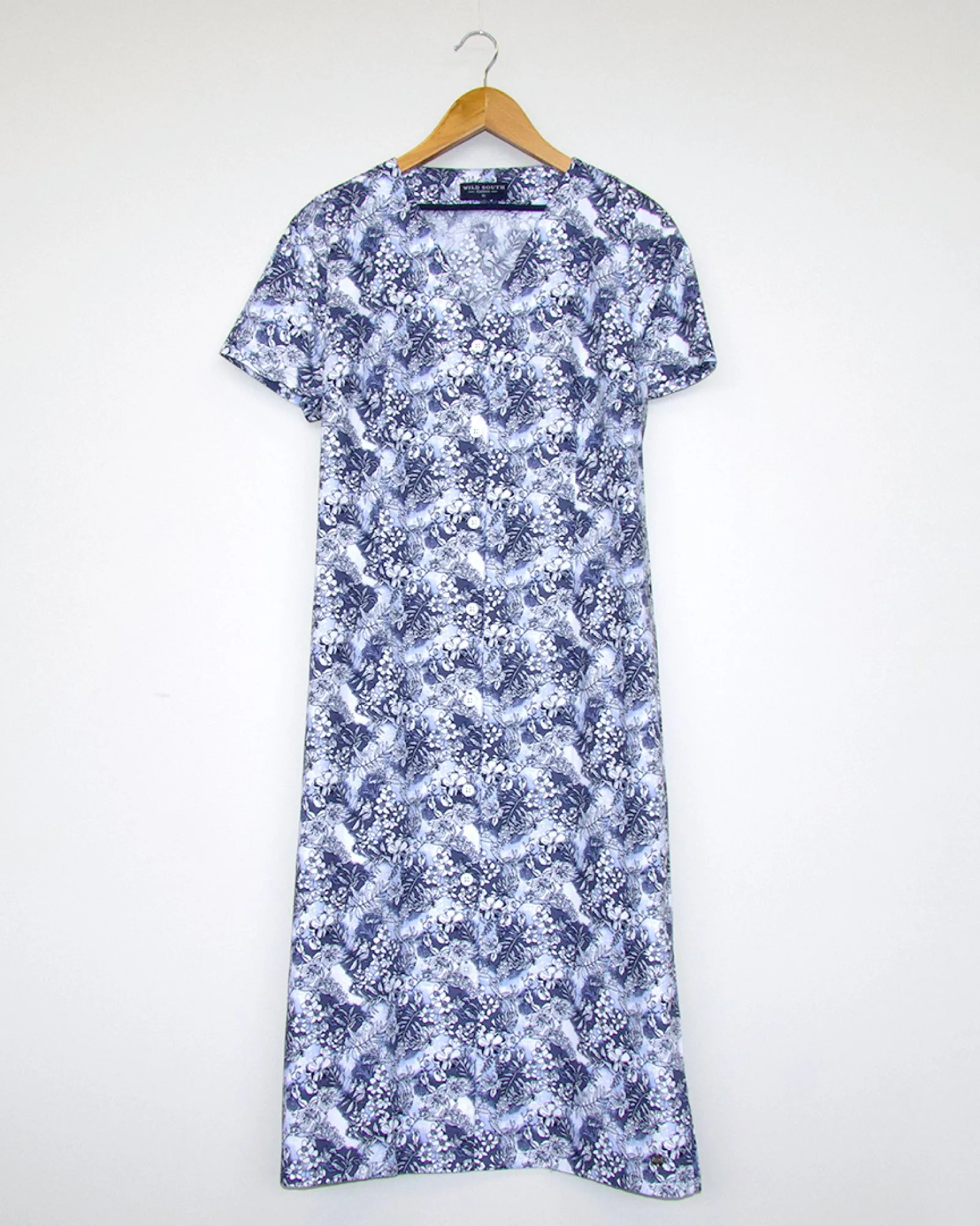 COTTON BUTTON MIDI DRESS