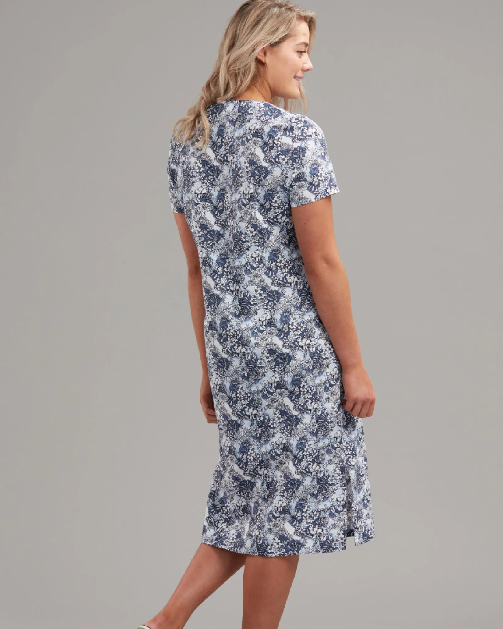 COTTON BUTTON MIDI DRESS