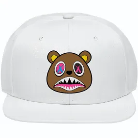 CRAZY BAWS : White Snapback Hat