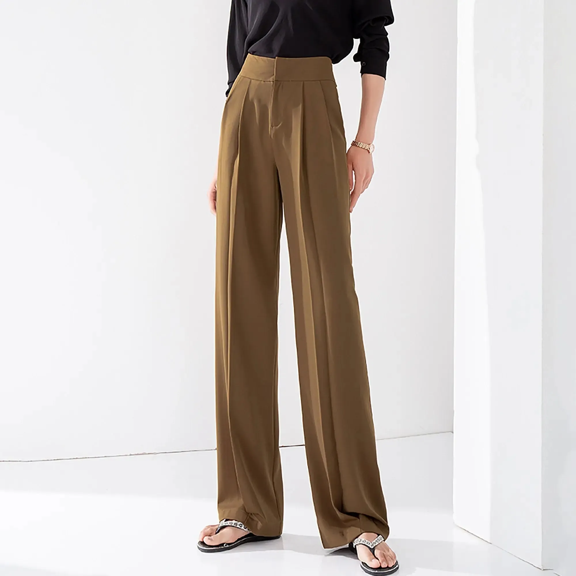 Angelia High Waist Palazzo Wide Leg Pants