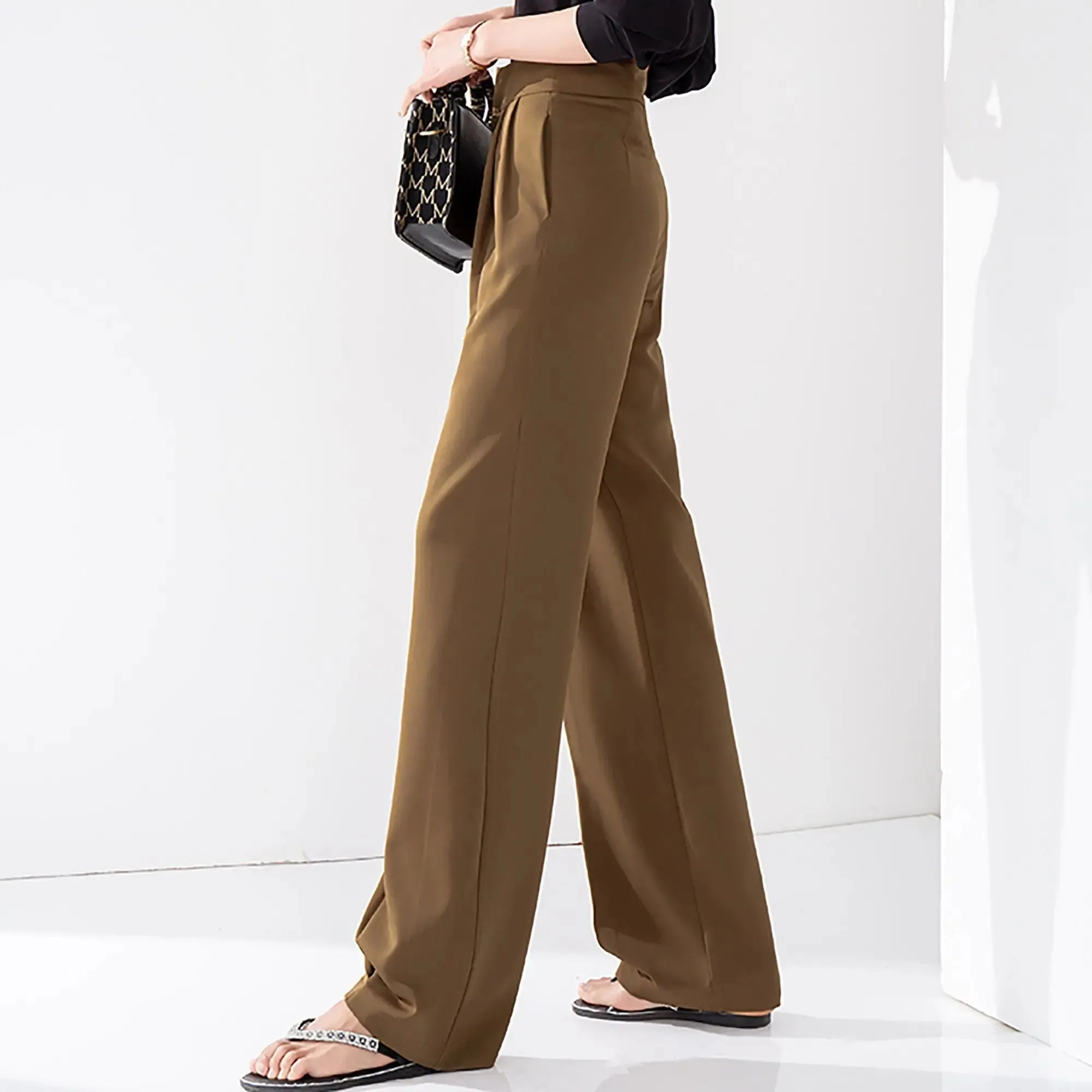 Angelia High Waist Palazzo Wide Leg Pants