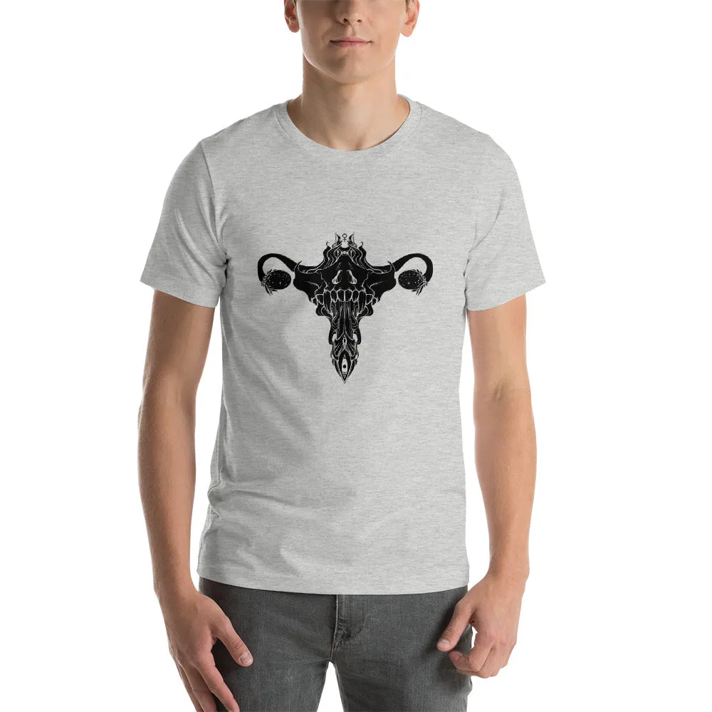 Death Metal Uterus, Unisex T-Shirt, Athletic Heather