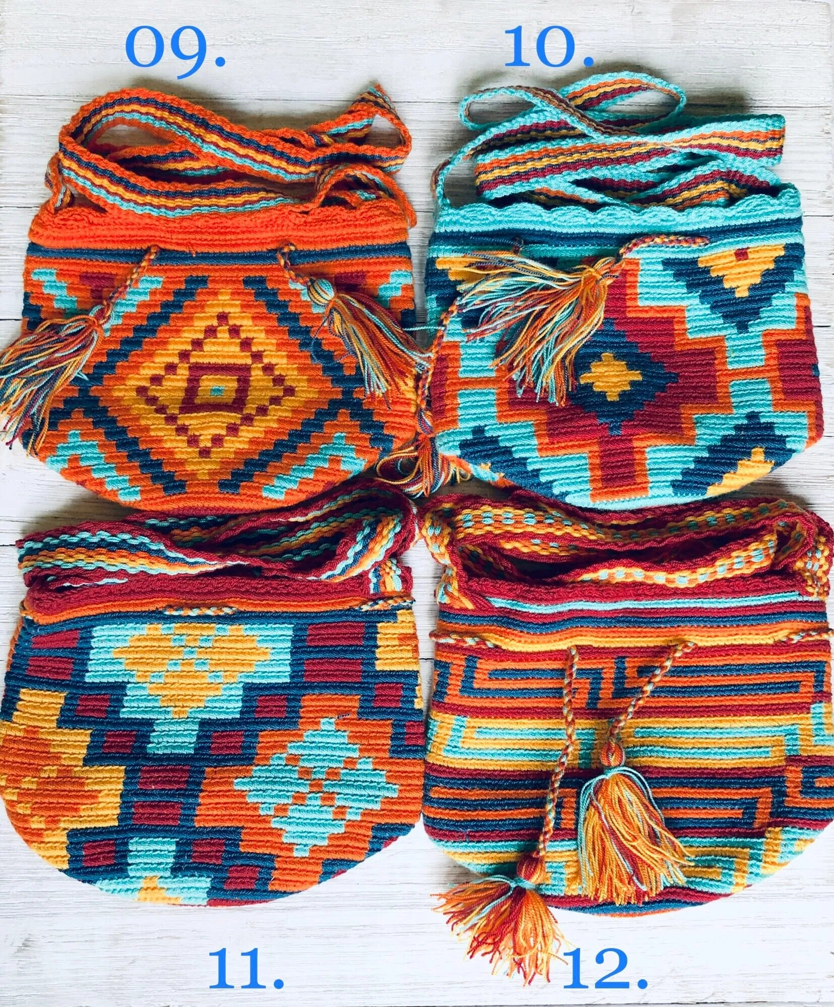 Desert Sunset Mini Crochet Bags