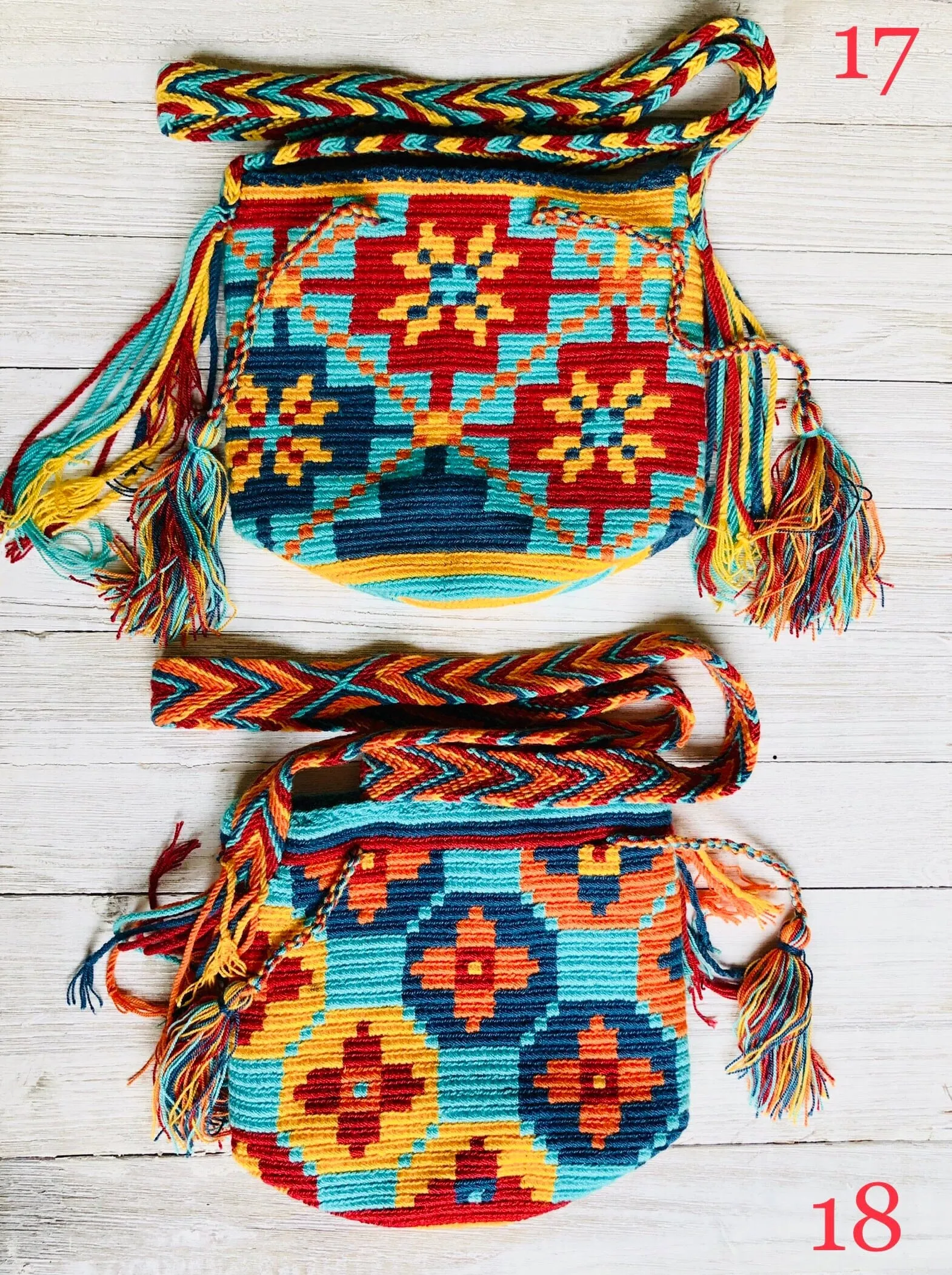 Desert Sunset Mini Crochet Bags