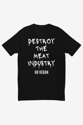 Destroy the Meat Industry Men's Fitted T-Shirt