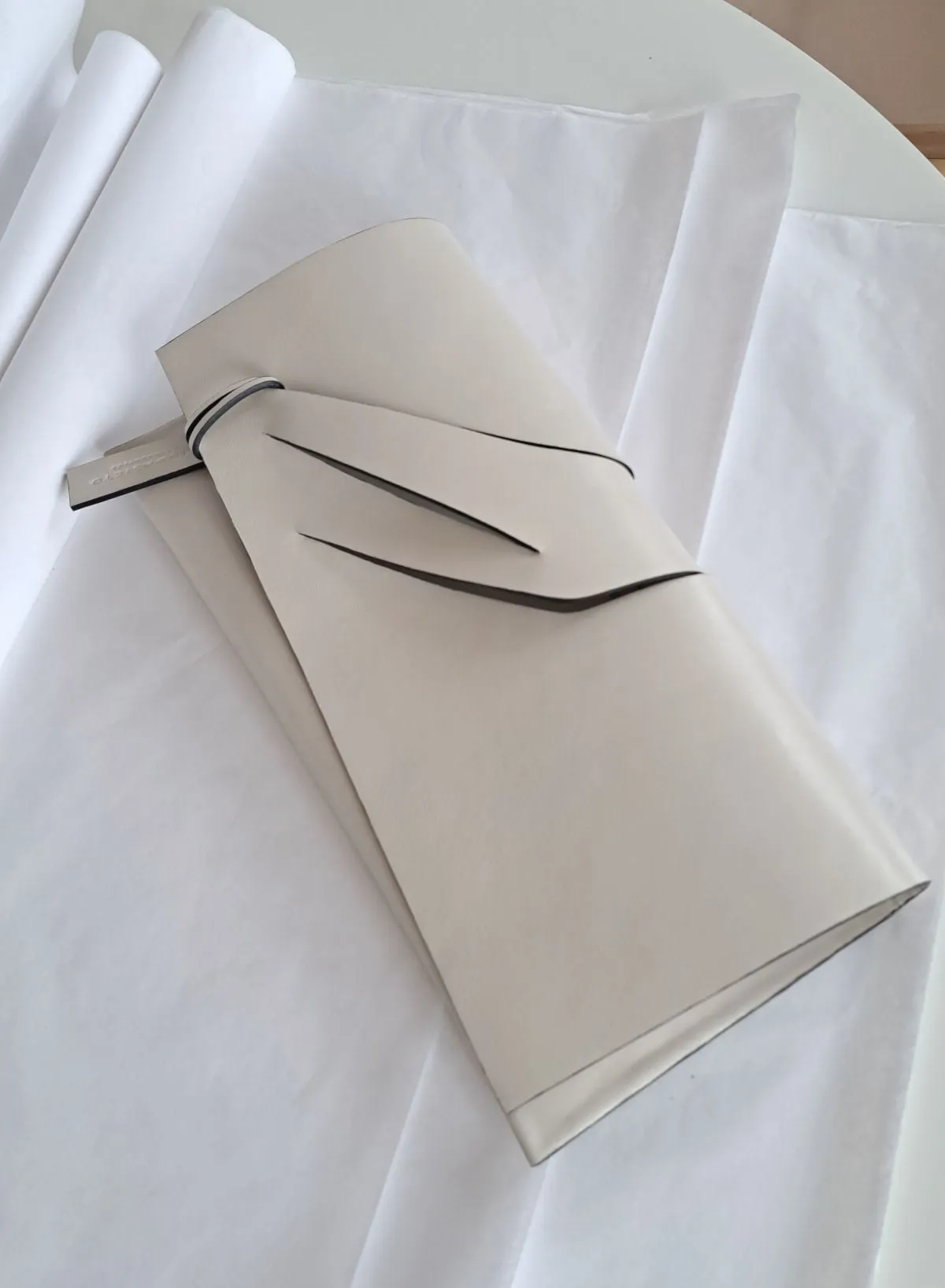 Diagonal Slashed Clutch - Size   Colour Options