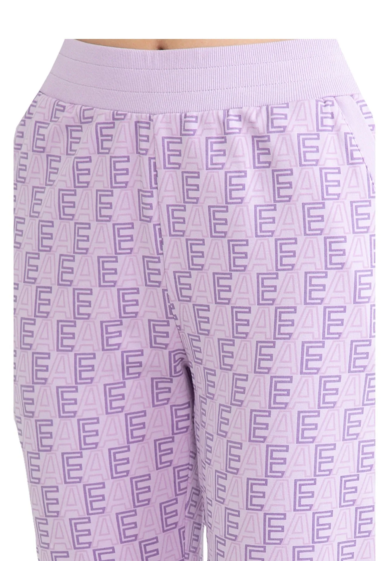 ELLE Active All-Over Logo Monogram Jogger Pants