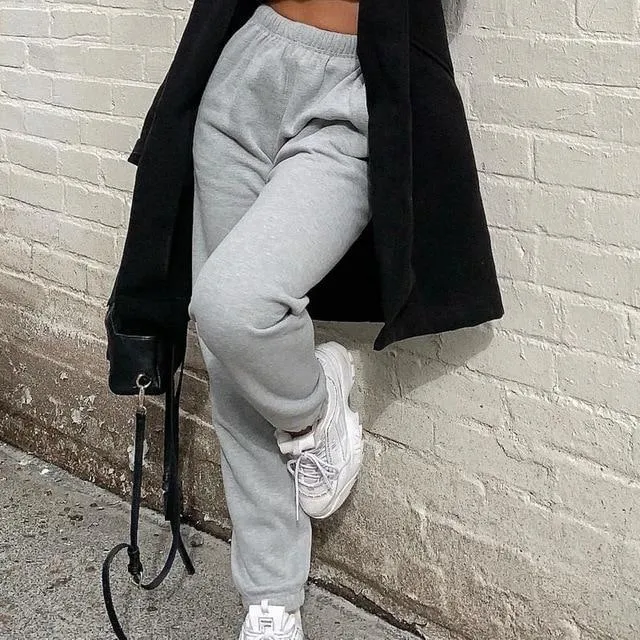 Joggers Wide Leg SweatPants Women High Waist Pants Streetwear