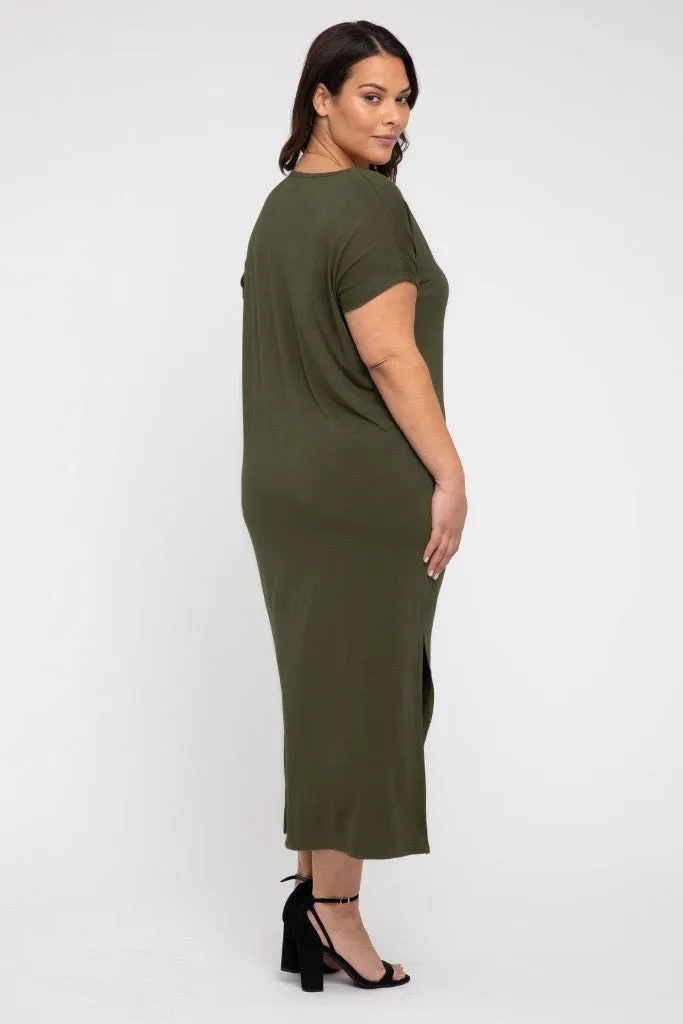 Elsie Dress - Dark Olive