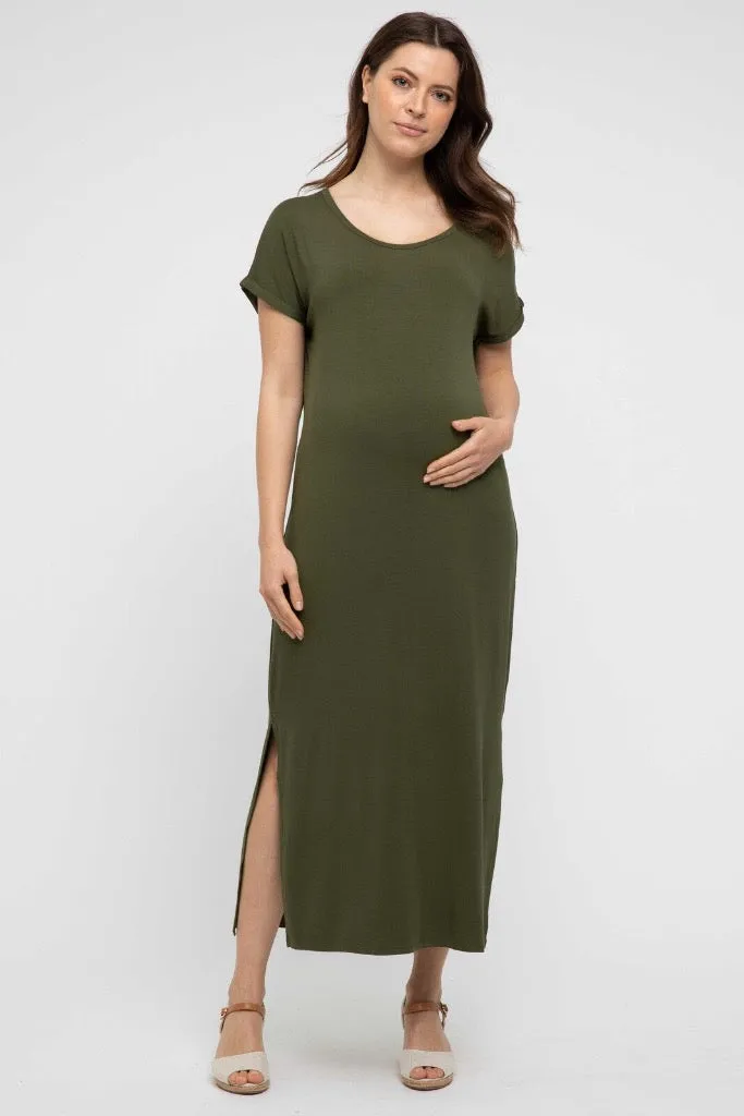 Elsie Dress - Dark Olive