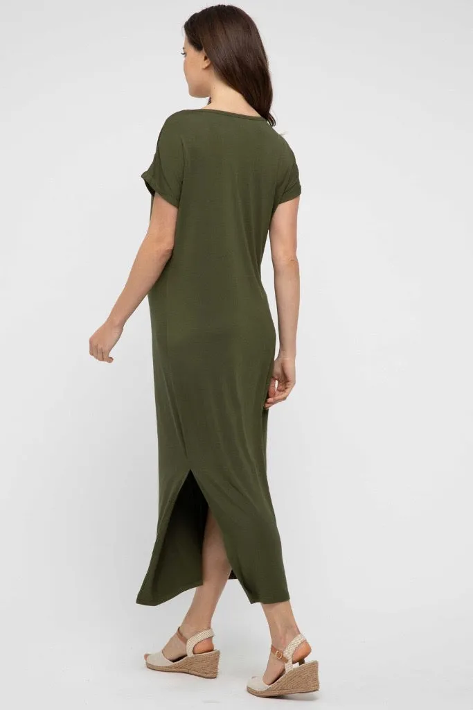 Elsie Dress - Dark Olive