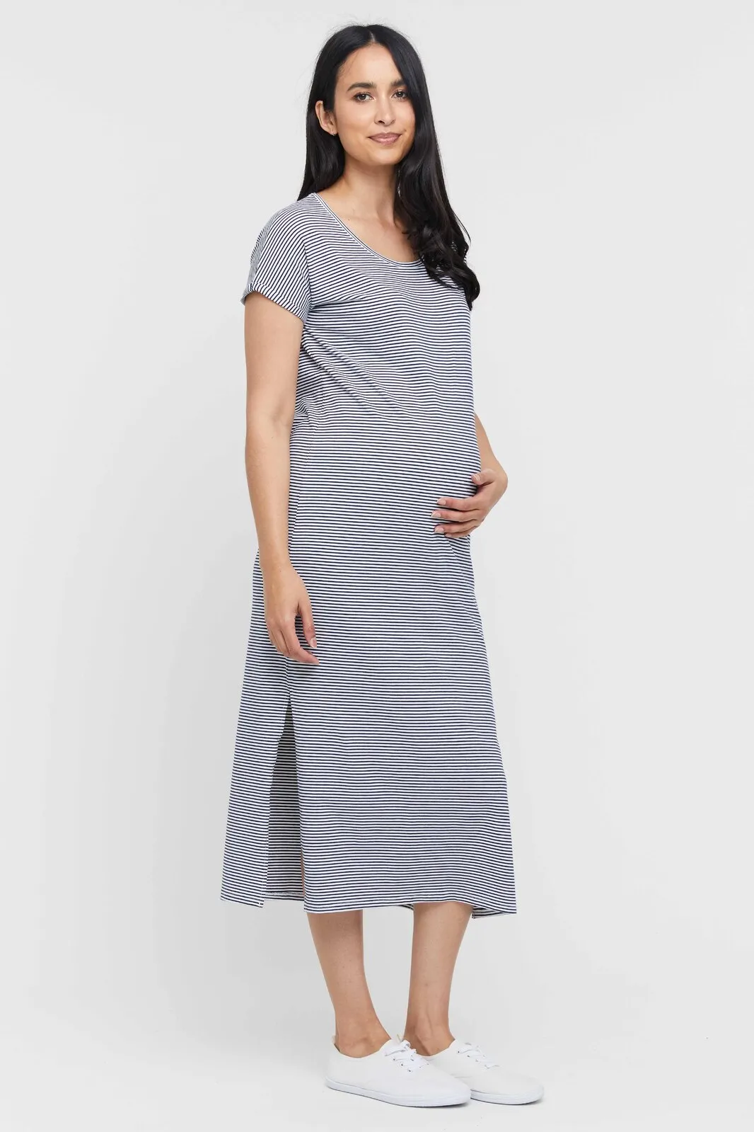 Elsie Dress - Thin Stripe