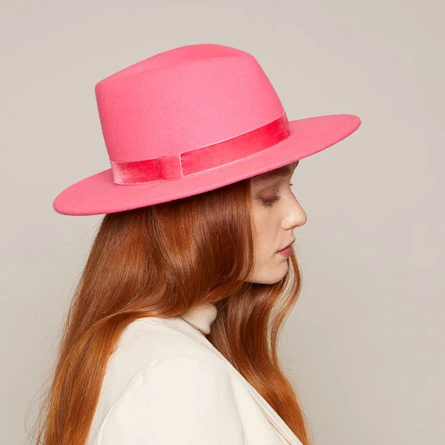 Eugenia Kim Blaine Fedora in Neon Pink