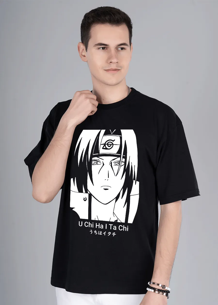 Glow In Dark Anime Men Oversized T-Shirt