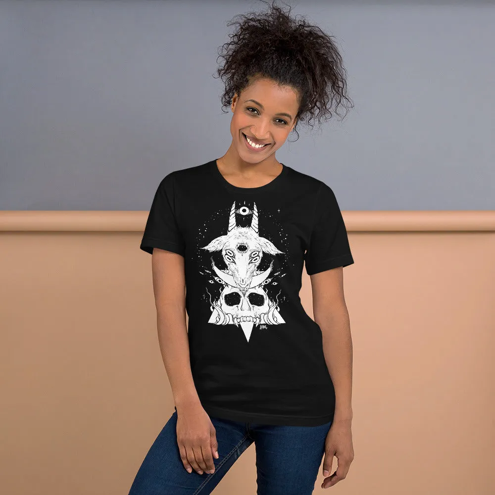 Goat & Skull, Unisex T-Shirt, Black