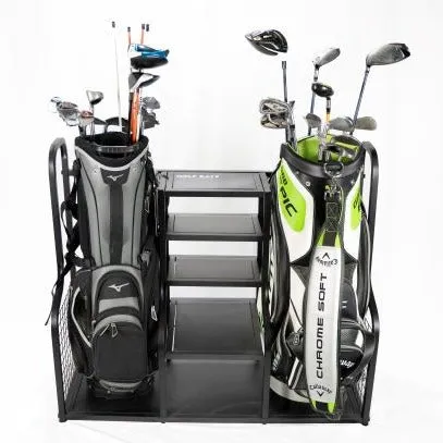 GolfBays Dual Bag Display Storage Organiser