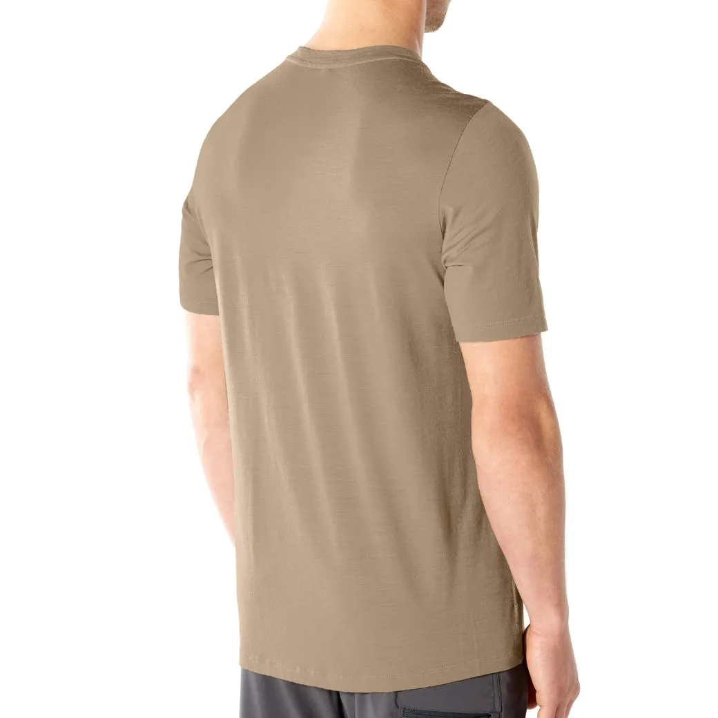 icebreaker Merino T-Shirt Men's Nature Dye Galen Short Sleeve Crewe - Almond Indigo