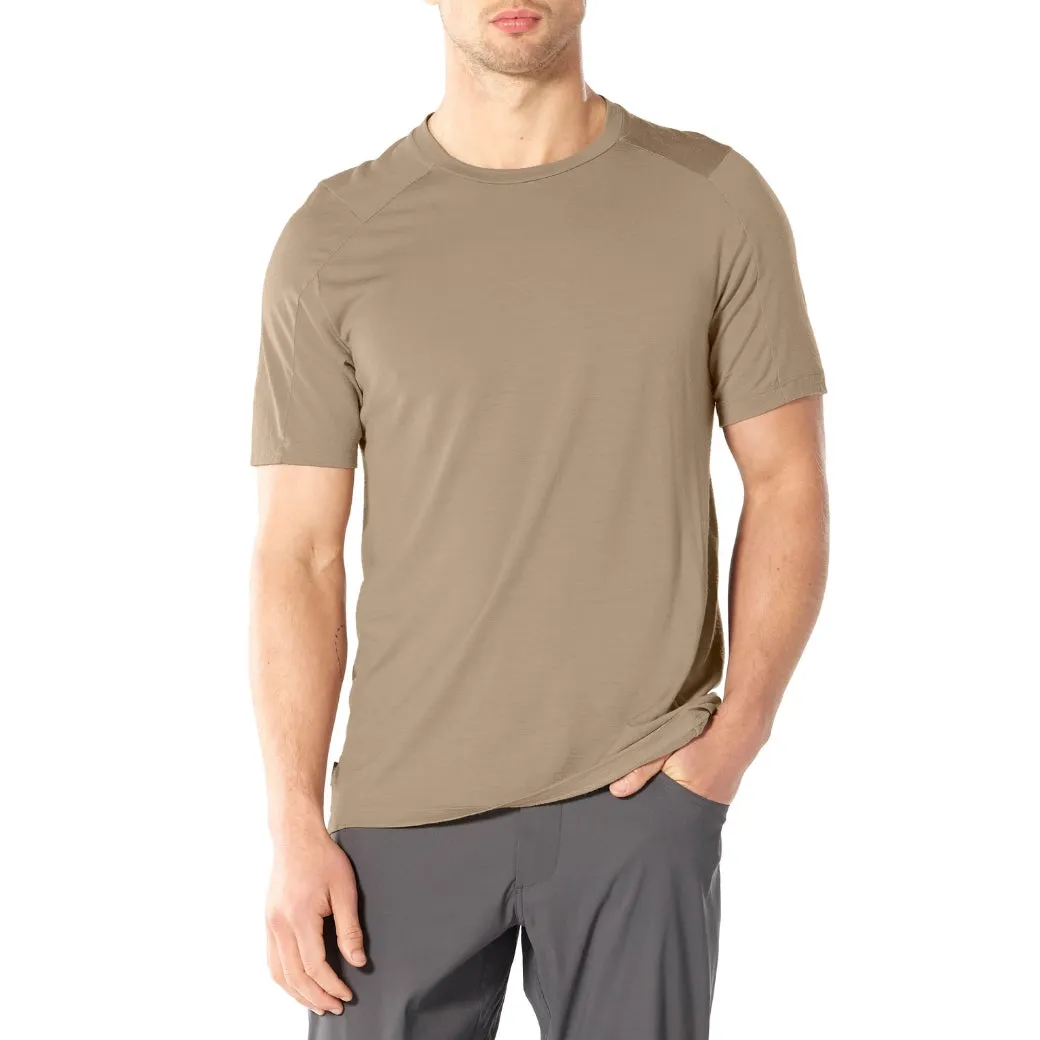 icebreaker Merino T-Shirt Men's Nature Dye Galen Short Sleeve Crewe - Almond Indigo