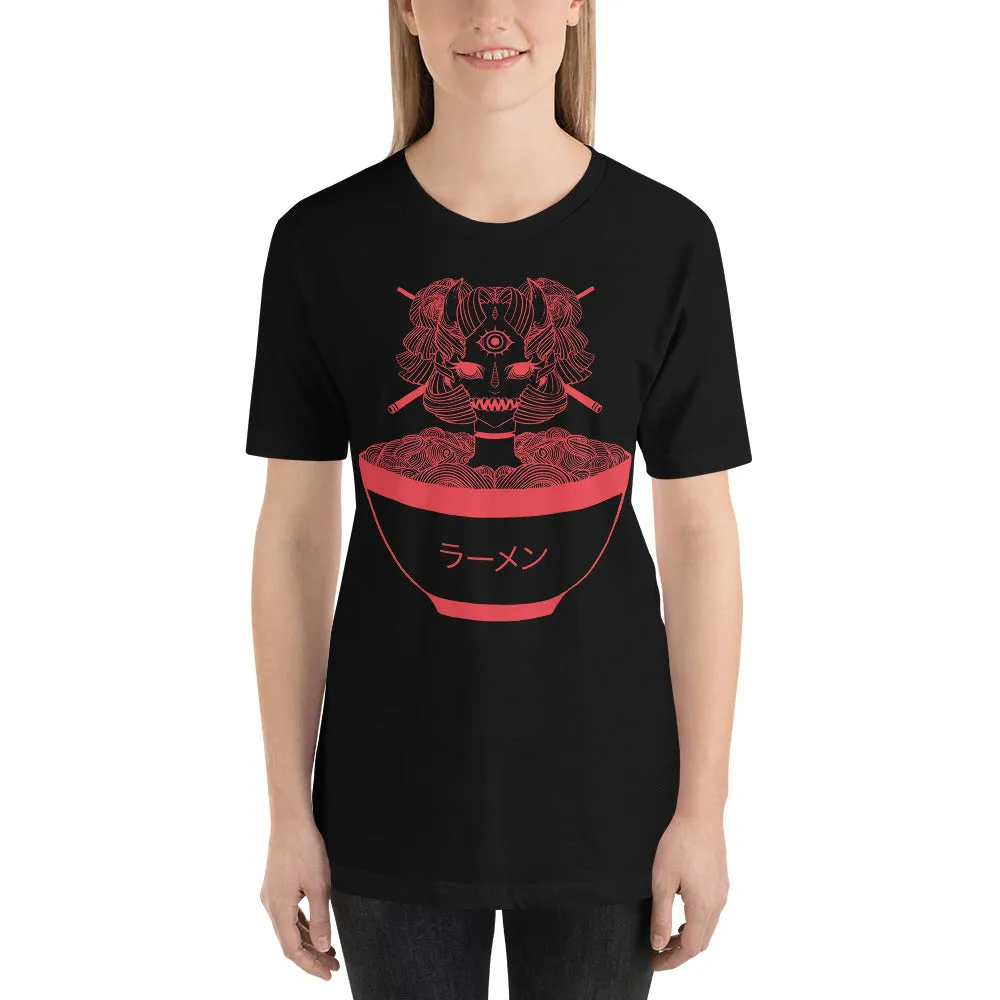 Monster Ramen, Black Unisex T-Shirt