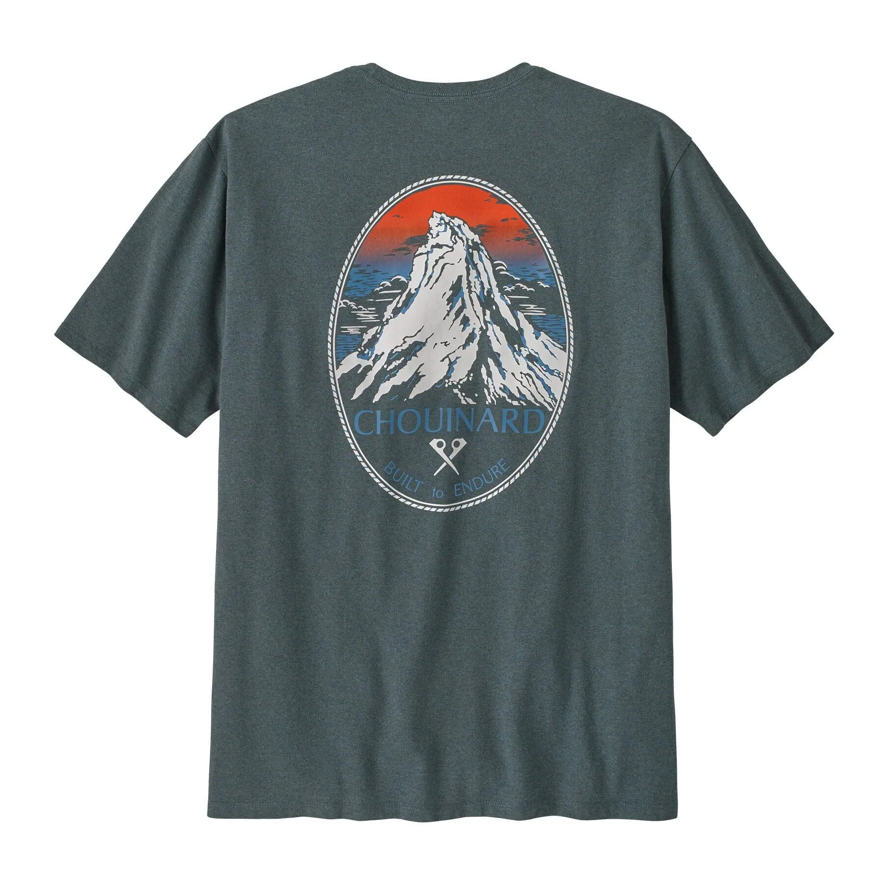 M's Chouinard Crest Pocket Responsibili T-shirt - 100% Recycled Fabric