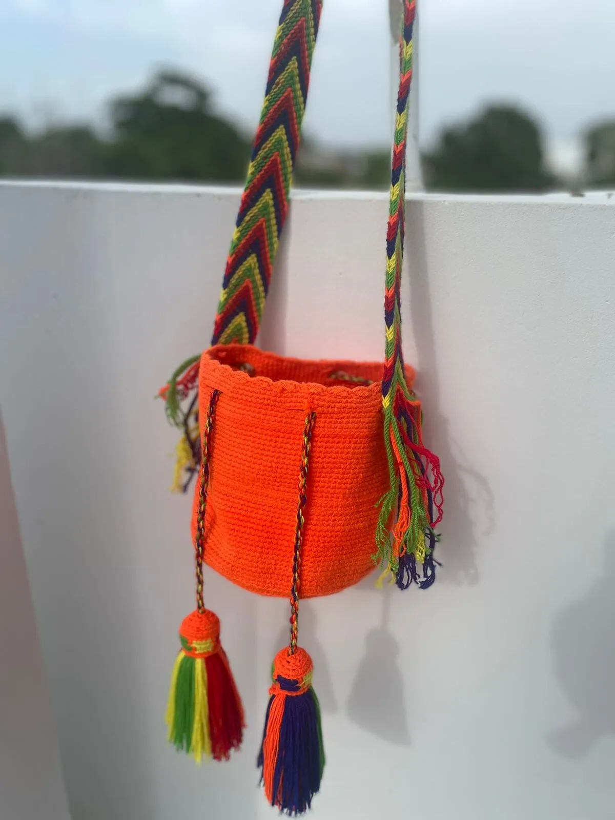 Neon Crochet Bags | Mini /Small Solid Neon Colors