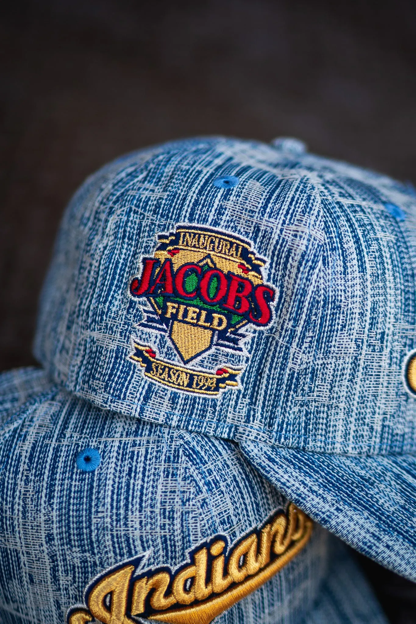 New Era Cleveland Indians 1994 Jacobs Field Burlap UV (Distressed Denim)