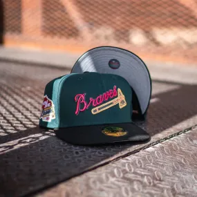 New Era Milwaukee Braves 1957 World Series Grey UV (Forest Green/Black)