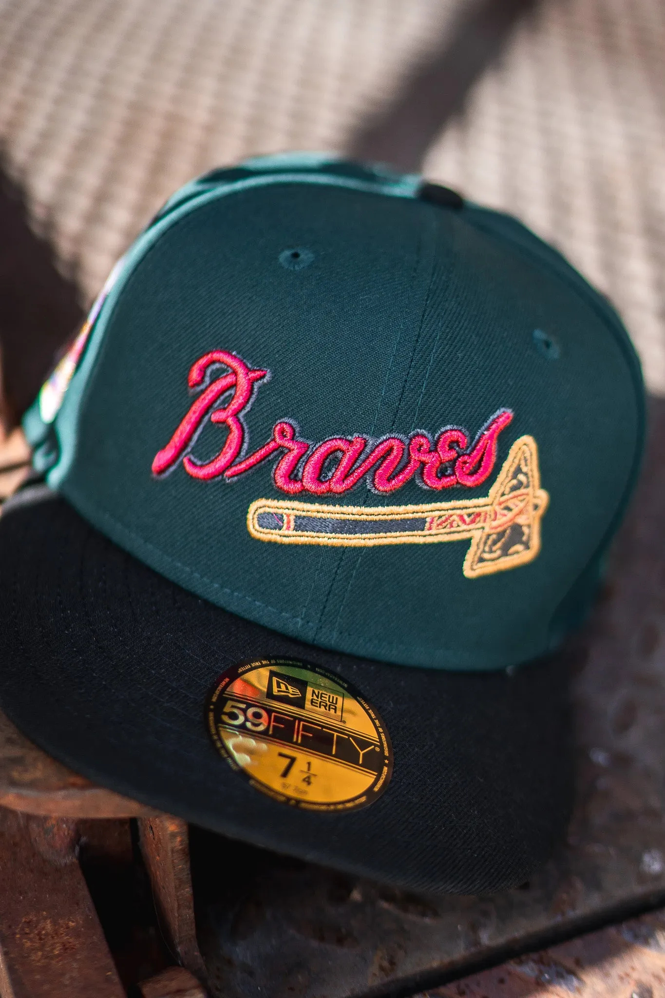 New Era Milwaukee Braves 1957 World Series Grey UV (Forest Green/Black)