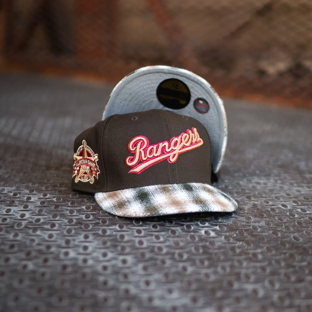 New Era Texas Rangers 1995 ASG Grey UV (Mocha/Plaid)