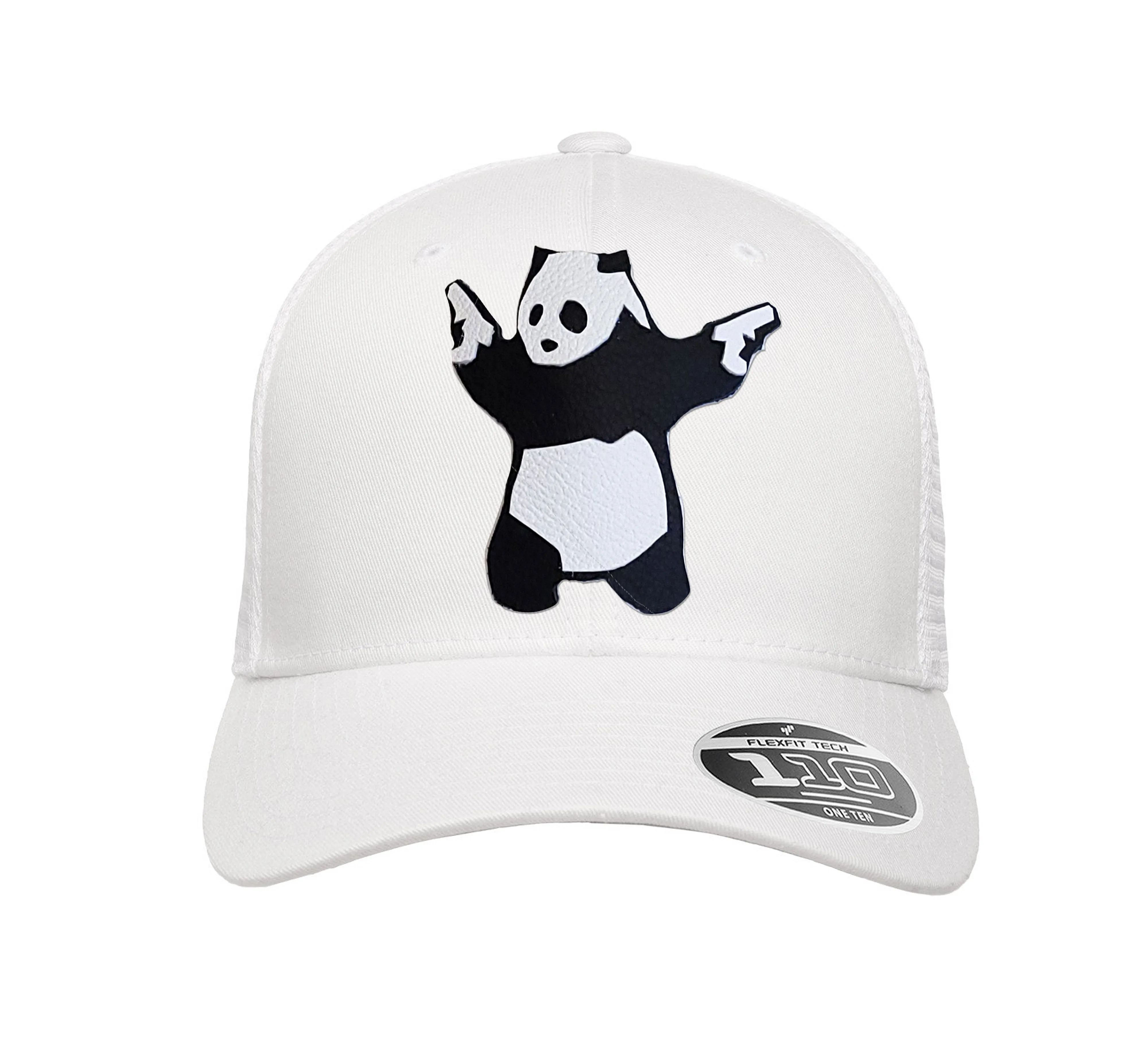 NEW! The RMG Panda With Guns Flexfit Snapback 110 Baseball Hat