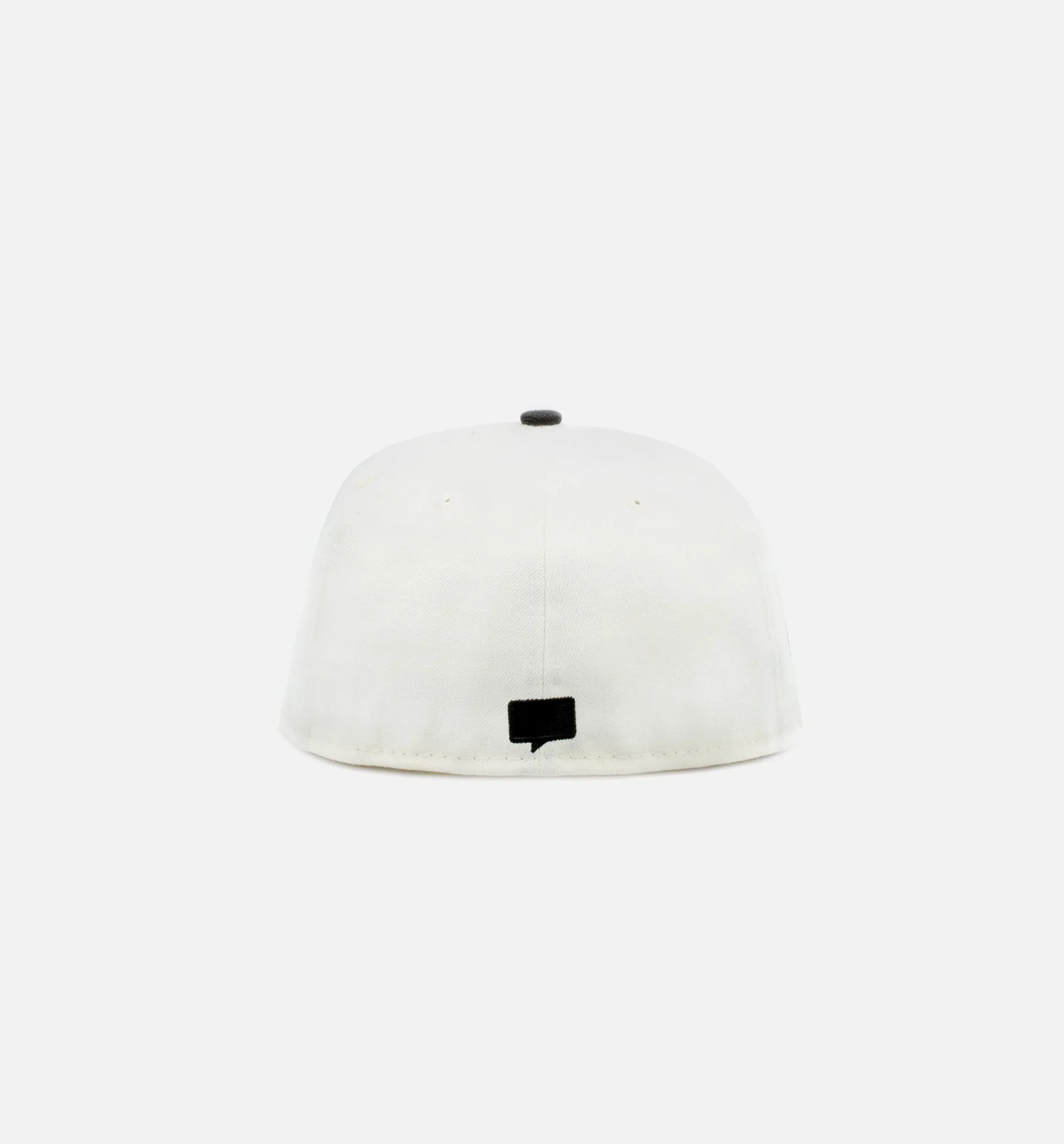 Nice Kicks Monogram 59Fifty Mens Fitted Cap - Off White/Black