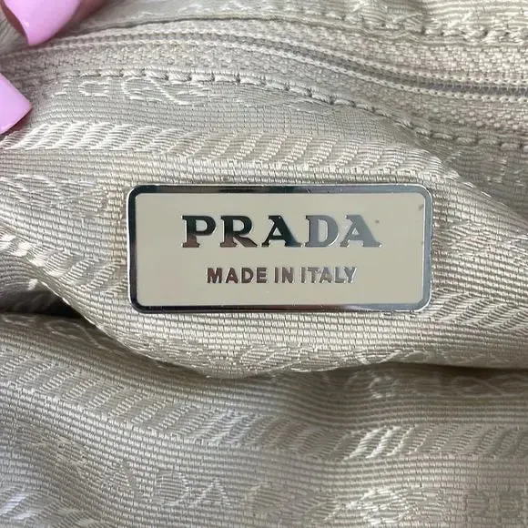 Prada Tan Nylon Mini Tote Bag