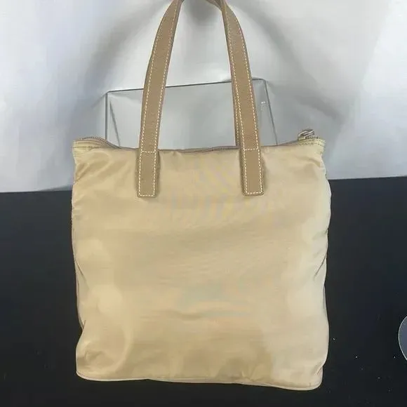 Prada Tan Nylon Mini Tote Bag