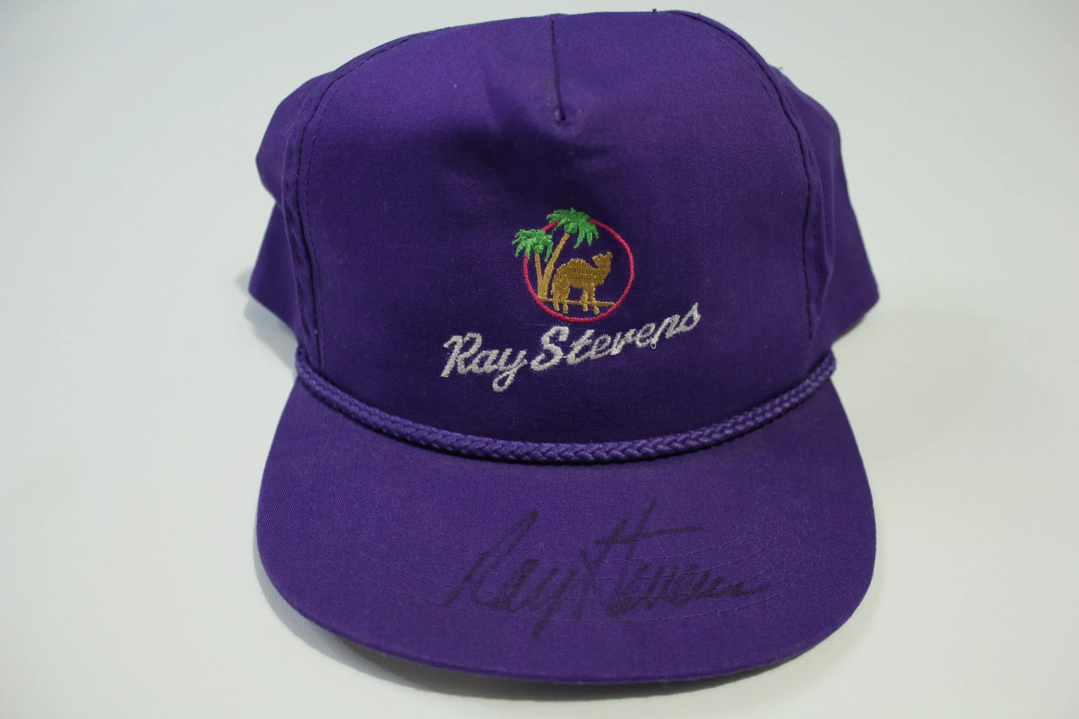 Ray Stevens 'Autographed Signed' Camel Beach  Vintage 90's Adjustable Snapback Hat