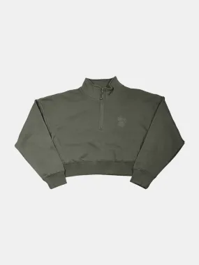 Stussy Newport 1/4 Zip Fleece - Flight Green