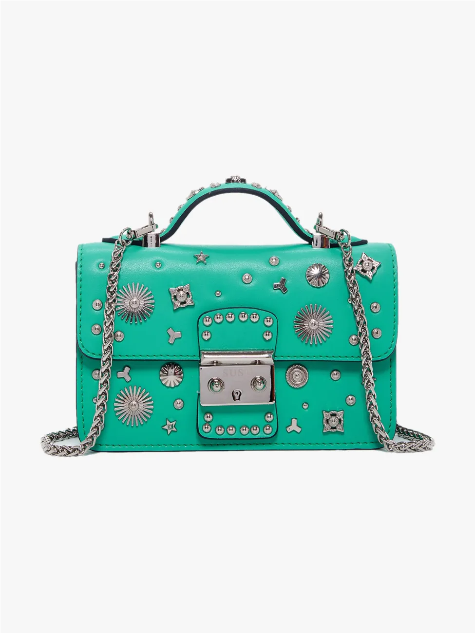 The Hollywood Small Leather Bag Arcadia Green